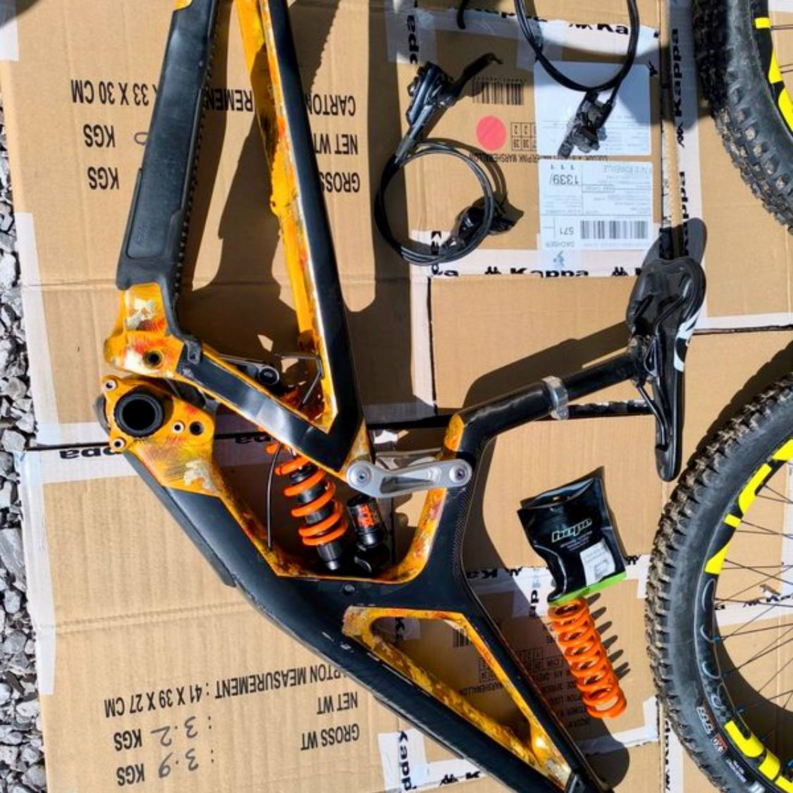 Kit Cadre VTT Tout-Suspendu 29” – Carbone – Taille L – Occasion Premium